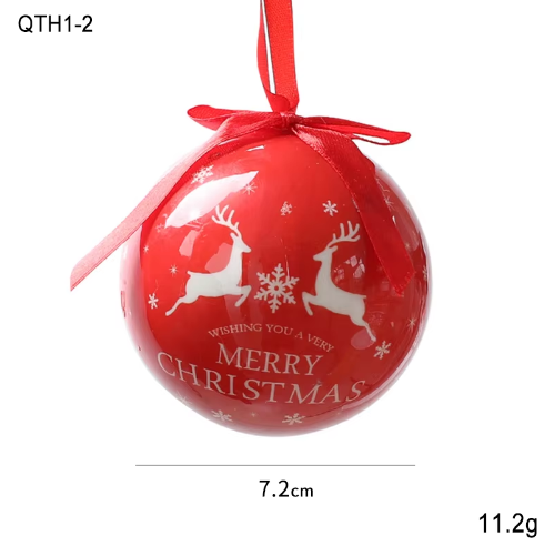 Christmas Decoration Painted Christmas Ornament Ball Pattern Christmas Tree Decoration Ball