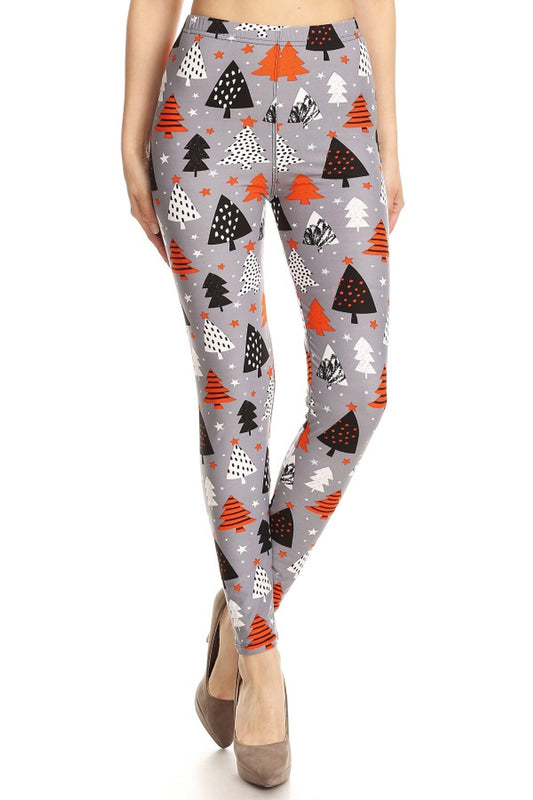 Orange Christmas Legging