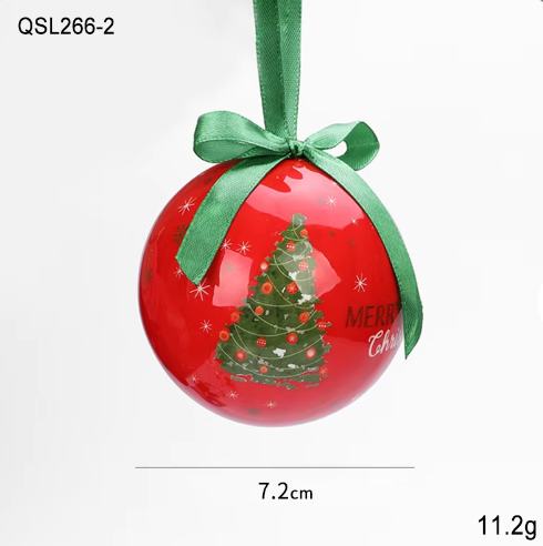 Christmas Decoration Painted Christmas Ornament Ball Pattern Christmas Tree Decoration Ball