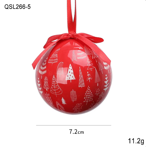 Christmas Decoration Painted Christmas Ornament Ball Pattern Christmas Tree Decoration Ball