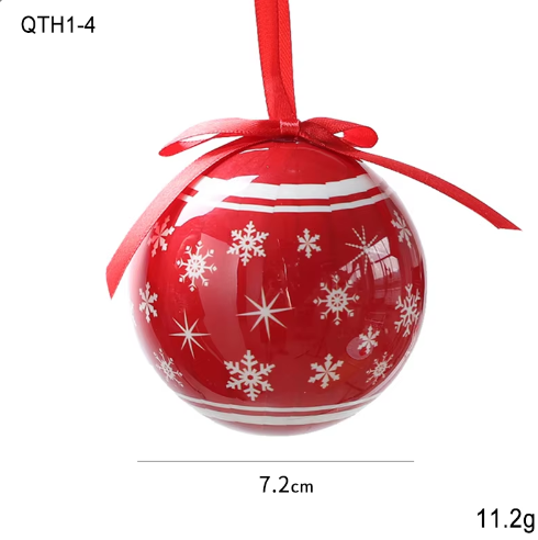 Christmas Decoration Painted Christmas Ornament Ball Pattern Christmas Tree Decoration Ball