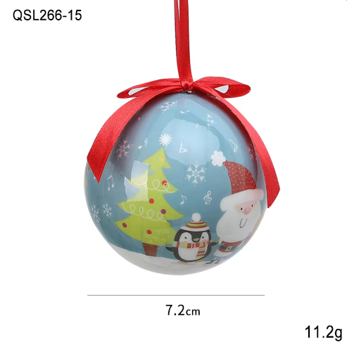 Christmas Decoration Painted Christmas Ornament Ball Pattern Christmas Tree Decoration Ball