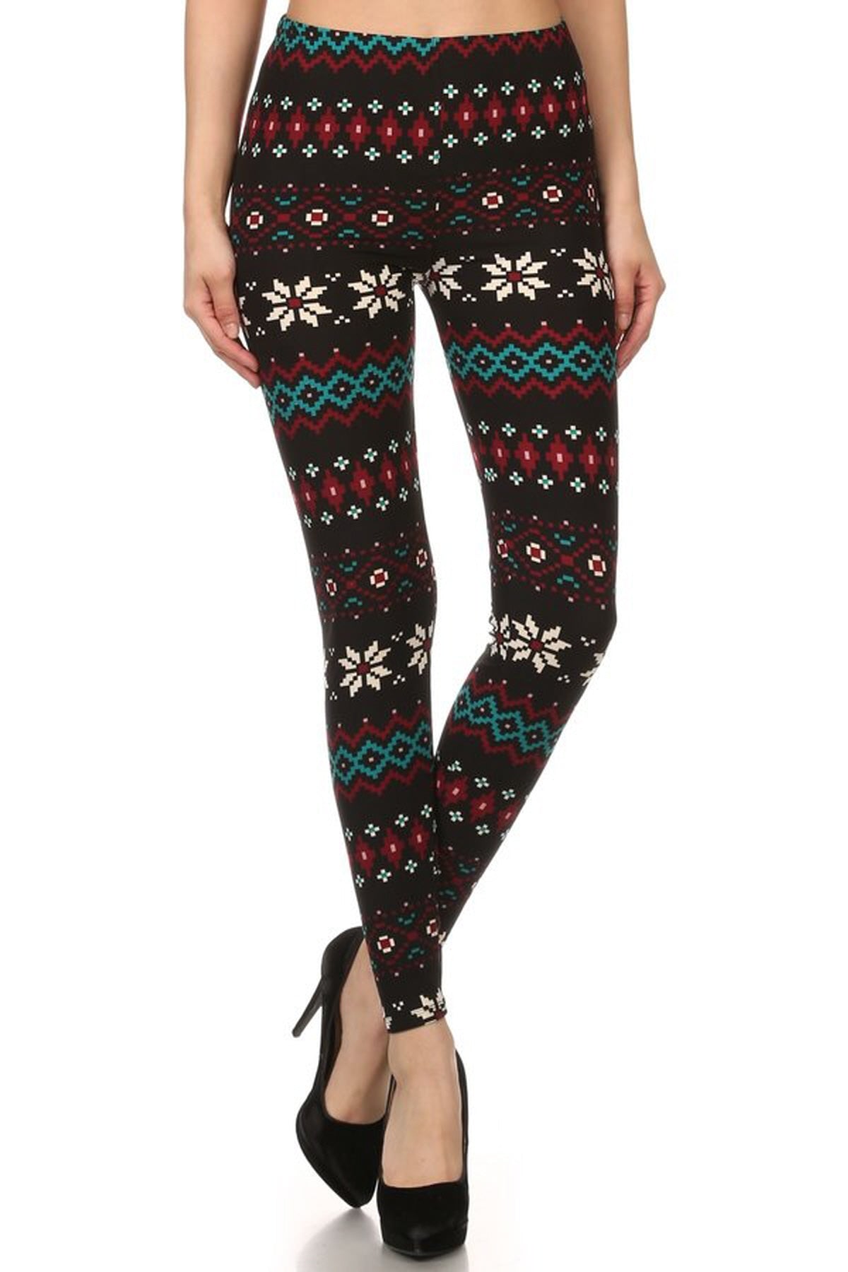 Black Multi Pattern Legging