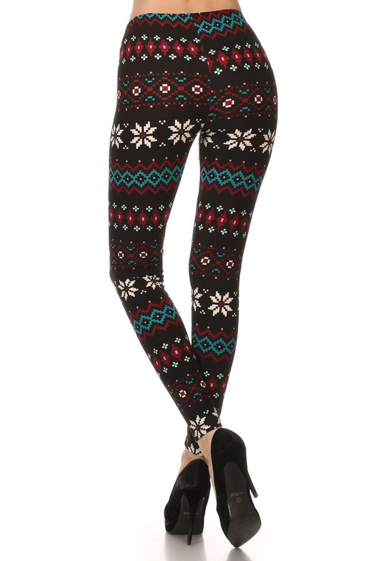 Black Multi Pattern Legging