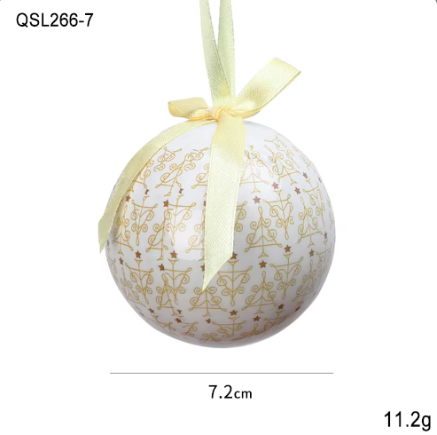 Christmas Decoration Painted Christmas Ornament Ball Pattern Christmas Tree Decoration Ball