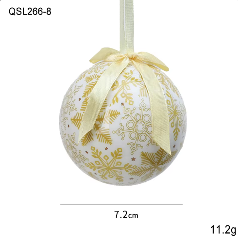 Christmas Decoration Painted Christmas Ornament Ball Pattern Christmas Tree Decoration Ball