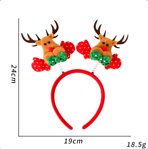 Christmas Headbands Holiday Party Headband Xmas Headwear for Kids/Adults