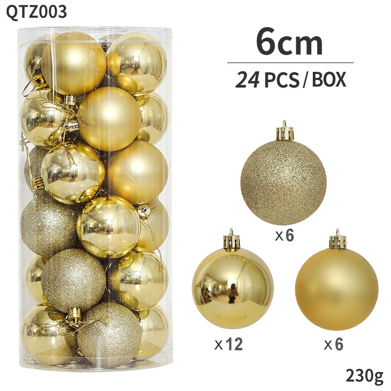 Shatter Proof 24PCS Christmas Ornament Baubles