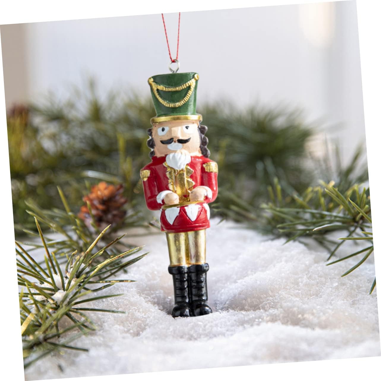 3 Pack 3 Variation 4 Inch Traditional Christmas Decoration Pendants Ornaments Resin Nutcracker